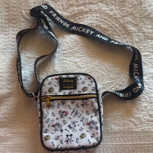 Disney Mickey and Friends White Messenger Bag